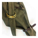 Casual Style Shoulder Bag Army Green Sun Tide Canvas Single Diagonal Span