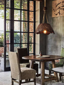 Nordic Vintage Hemp Rope Chandelier Pendant Lights Designer Homestay Study Bedside Hanging Lamp Fixture