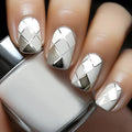 24Pcs Nails Press on Short Square Head False Nail Art Green Leopard Full Cover Nail Tips