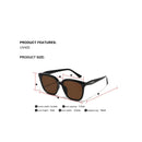 Retro Square Sunglasses Sun Glasses Classic Vintage Outdoor Shades