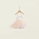 Girls Suspender Mesh Dress Summer Mesh Princess Dress for Small and Medium-sized Children