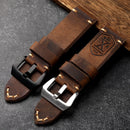 Handmade First Layer Leather Strap Men Thickened Vintage Style Suitable For Military Watches