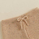 Winter Warm Toddler Infant Knit Sweater Pants Drawstring Elastic Casual Children Long Trousers