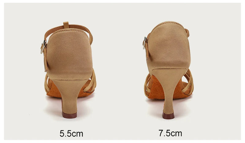 Latin Shoes Women Shoes for Women Latin Brown Modern Sandals