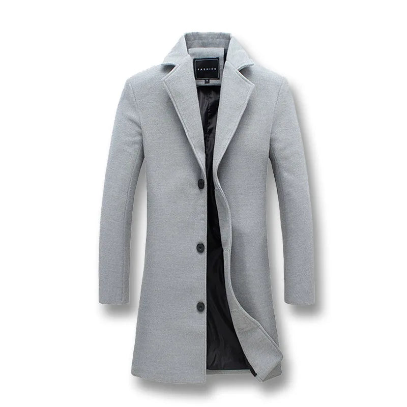 Men Jackets Men Slim Fits Coats Business Mens Long Winter Windproof Outwears