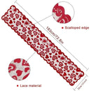 Valentines Day Decor Home Romantic Decorations Heart Shaped Table Runner