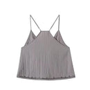 Summer Hand Beaded Sequin Embroidered Tank Top Women Front Knot Casual Vacation Crop Vest