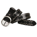 Design Rivet Belt Punk Rock Real Leather Women Belt Buckle Black Coffee Hip Hop Ladies Waist Belts