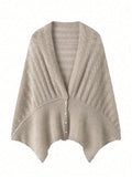 Beige knitted cardigan on a white background, Obroi