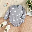 Spring Autumn Floral Newborn Baby Girl Clothes Baby Girl Cotton Long Sleeve Rompers for 0-18M Baby Jumpsuits