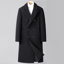 Men Long Down Jacket Lightweight Warm Puffer Coat Knee Length Outdoor Cold Resistant Winter Wool Jacket