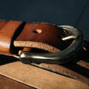 Luxury Genuine Leather Men Copper Buckle Jeans Casual Belts Cowboy Waistband Male Designer Tactical belt