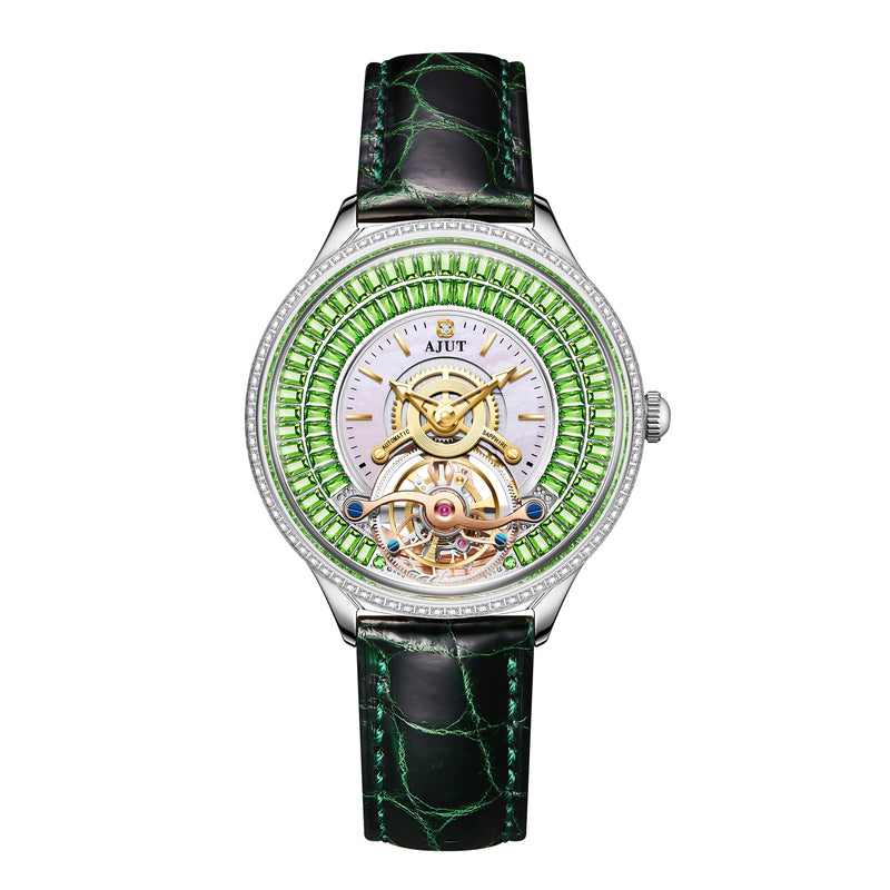 Automatic Mechanical Tourbillon Watch For Men Diamond Dial Luxury Women Watches