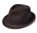 Brown fedora hat on a white background, Obroi