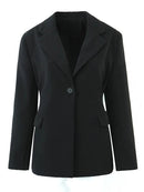 Blazers Jacket Woman Spring Autumn Style Vintage Slim Casual Long-Sleeved Suit Coat Female