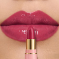 Hydrating Cherry Red Lipstick Matte Glossy Finish Lip Tint Bean Paste Highly Pigmented Shine Brighten Full Lip Makeup