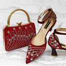 Elegant Design Pointy Heels with Rhinestone-Embellished Laurel Shape - Comfortable & Durable for Every Occasion