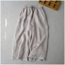 Solid Pants for Women Pants Summer Thin Cropped Trousers Wide Leg Pants