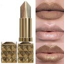 Two Tone Colors Lip Liner Pen with Glitter Matte Velvet Finish Smooth Metallic Lipstick Pearlecescent Lip Tint Makeup Gifts