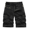 Men's Casual Shorts Summer Shorts Male Cotton Solid Breathable Cargo Knee Length Trousers