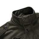 Army Military Jacket Men Cotton Stand Collar Autumn Winter Bomber Jacket Men