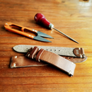 Genuine Leather Watch Bands Quick Release Strap For Men