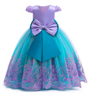Princess Little Girl Dress Luxury Embroidery Dress Kids Ball Gown carnival Costume Children Mesh Merrmaid Party Clothes
