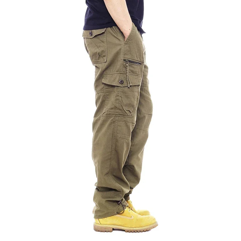 Men Autumn Casual Wide Leg Pants Men's Street Clothing Hip-Hop Cargo Pants
