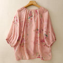 Floral Shirts Blouses For Women Casual Loose Top Summer