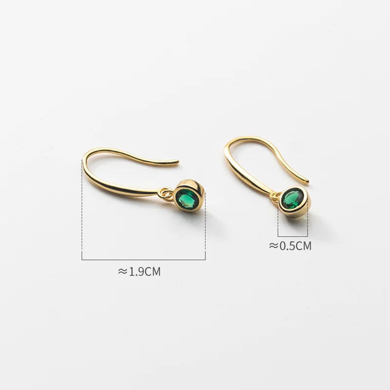 925 Sterling Silver Classic Luxury Pendant Drop Earrings for Women Exquisite Jewelry