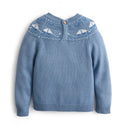 Knit Sweaters for Boys Pullovers Kids Embroidery Sailboat Knitted Sweater Children Winter Tops Child Boys Knitwear