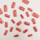 24 pieces of nail art wearing armor designed with press on nail pieces colorful flowers