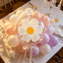 5/6PC Transparent Daisy Foil Balloons With Translucent Petals Yellow Stamens Forest Themed Weddings Fresh Birthday Parties