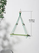 Pink Wooden Shelf Hanging Decoration Display Stand Wall Decor Floating Shelf Girls Kids Room