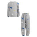 Kids Girls Boys Fleece Pajama Set Sleepwear Children Outfits Nightwear Pullover