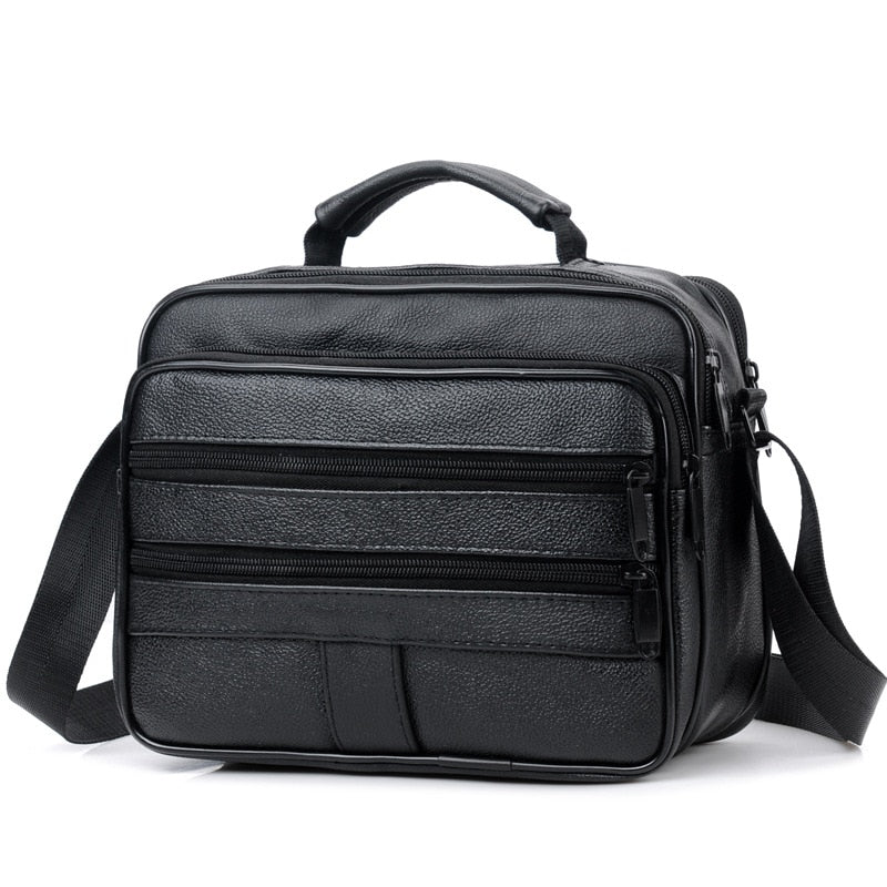 Travel Crossbody Bag High Quality Leather Handbag For Male Large Capacity Waterproof Single Shoulder Bags