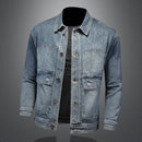 Spring autumn high quality casual denim jackets men