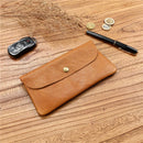 Genuine Leather Wallets Men Long Slim Men's Purse With Passport Card Holder Zipper Coin