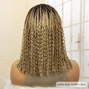 Mannequin head with braided hair styled in loose curls, set against a neutral background, Obroi