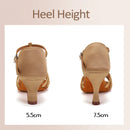 Latin Shoes Women Shoes for Women Latin Brown Modern Sandals