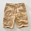 Men's Twill Cotton Relaxed Fit Outdoor Camo Cargo Shor Casual Breathable