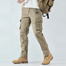 Men's Cargo Pants Straight Leg Stretch Tactical Trouser Male Military Outdoor Camping Casual