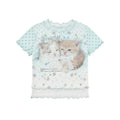 Cute Cat Star T-shirt Women Summer Slim Fit Crop Top Aesthetic Tees