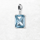 Stone Dangle Charm Pendant Fine Jewelry Europe Club Bohemia Women Gift In 925 Sterling Silver