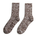 Retro Knitted Mid-calf Cotton Socks Casual Sports Sweat-absorbent Breathable Long Socks Same