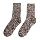 Retro Knitted Mid-calf Cotton Socks Casual Sports Sweat-absorbent Breathable Long Socks Same