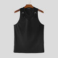 Men Tank Tops Lace See Through Male Vests Sleeveless Summer Men Clothing