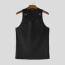 Men Tops Lace See Through Male Vests Sleeveless Summer Men Clothing
