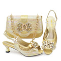Lastest Italian Design Ladies Shoes with Matching Bag Set Shoes and Bag Set