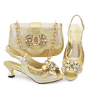 Lastest Italian Design Ladies Shoes with Matching Bag Set Shoes and Bag Set